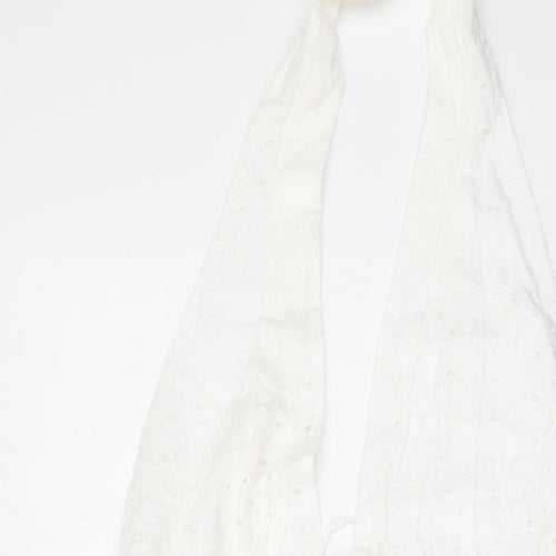 Zara Womens Ivory Cotton A-Line Size L Halter Pullover