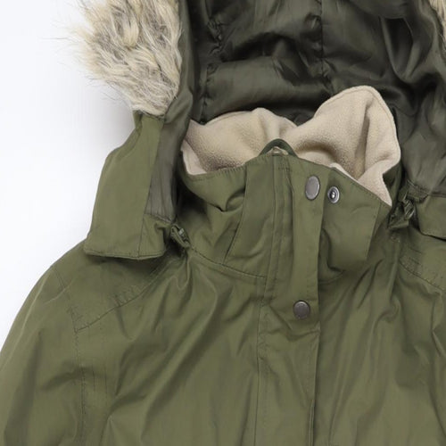 Regatta Womens Green Parka Coat Size 18 Zip