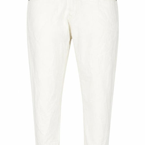 Marks and Spencer Womens Ivory Cotton Skinny Jeans Size 22 L30 in Regular Button