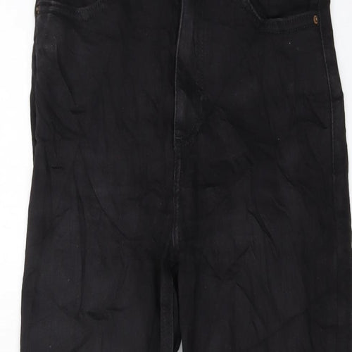 New Look Womens Black Cotton Skinny Jeans Size 10 L24 in Regular Button
