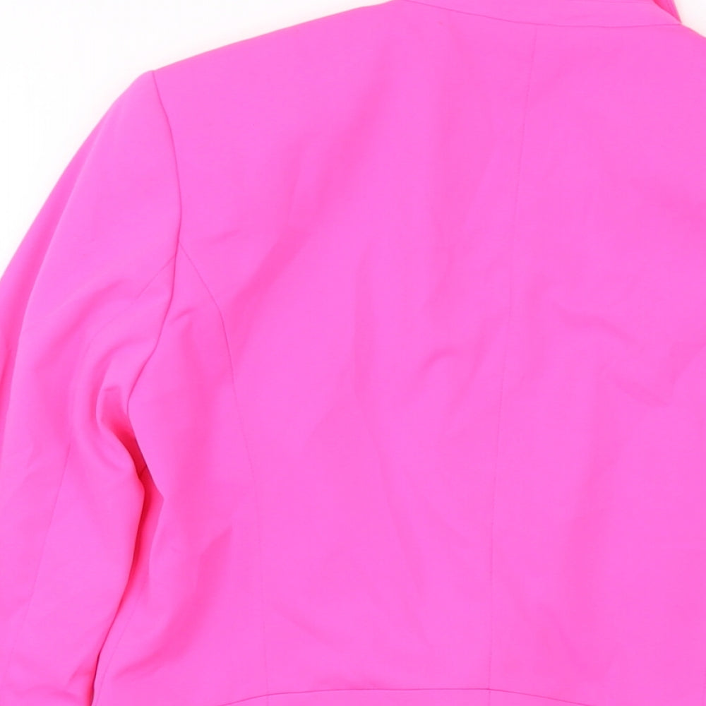 Oasis Womens Pink Jacket Size 8 Button