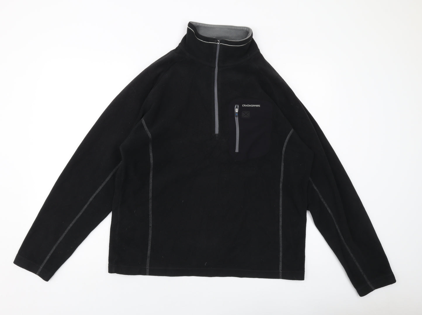 Craghoppers Mens Black Polyester Pullover Sweatshirt Size M