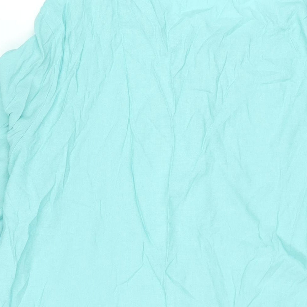 Bonmarché Womens Blue Viscose Basic Blouse Size 20 Round Neck