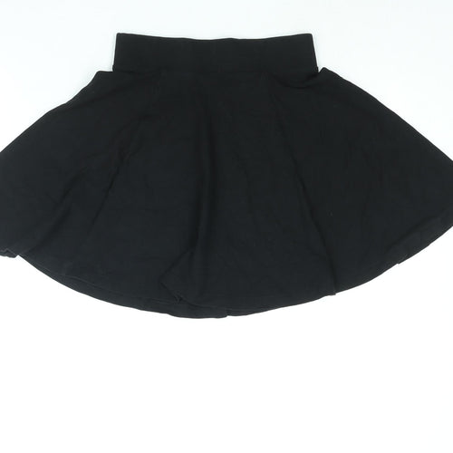 Divided by H&M Womens Black Cotton Skater Skirt Size XS