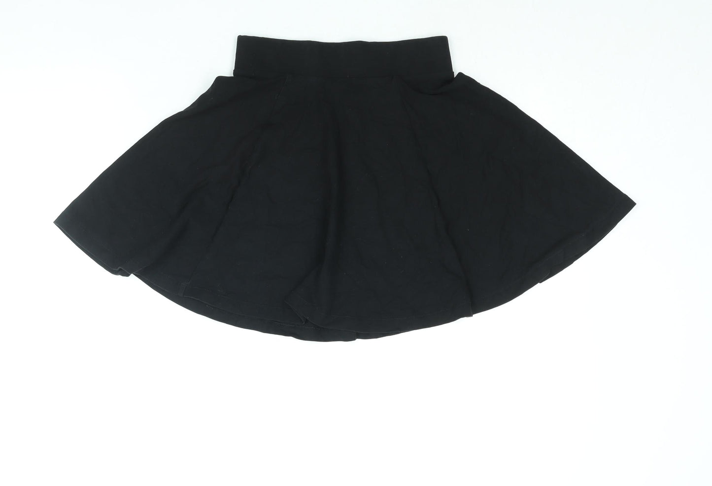 Divided by H&M Womens Black Cotton Skater Skirt Size XS