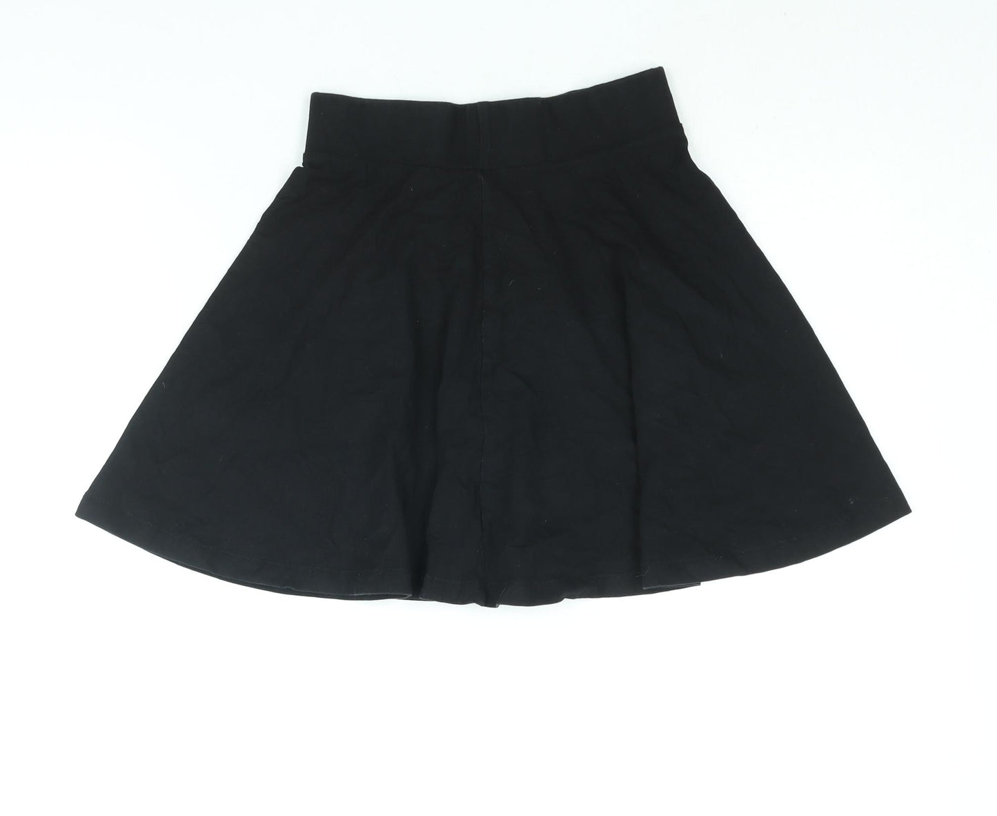 Divided by H&M Womens Black Cotton Skater Skirt Size XS
