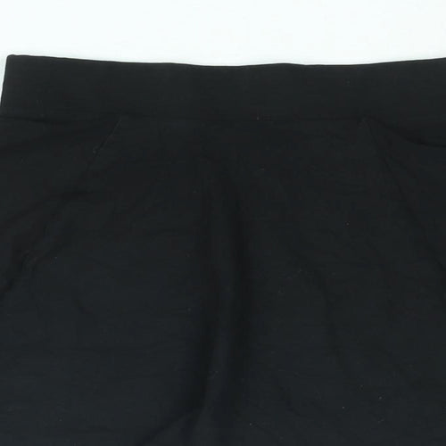 Divided by H&M Womens Black Cotton Skater Skirt Size XS