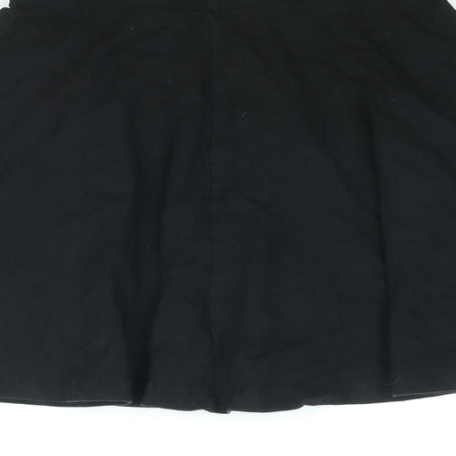 Divided by H&M Womens Black Cotton Skater Skirt Size XS
