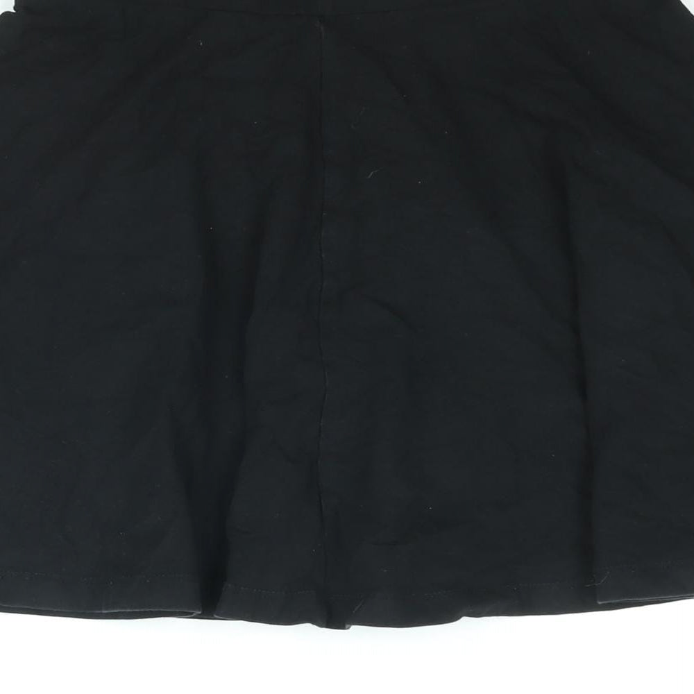 Divided by H&M Womens Black Cotton Skater Skirt Size XS