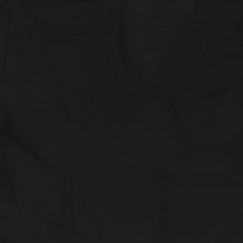 Rihoas Womens Black Polyester Basic Blouse Size L V-Neck - Lace Trim