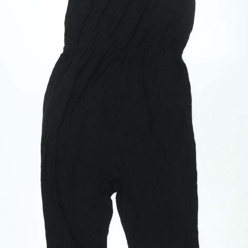 Divided by H&M Womens Black Viscose Jumpsuit One-Piece Size L L21 in Pullover