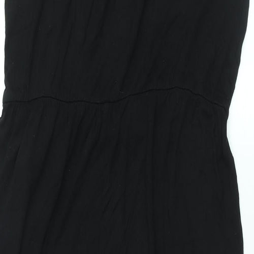 Divided by H&M Womens Black Viscose Jumpsuit One-Piece Size L L21 in Pullover