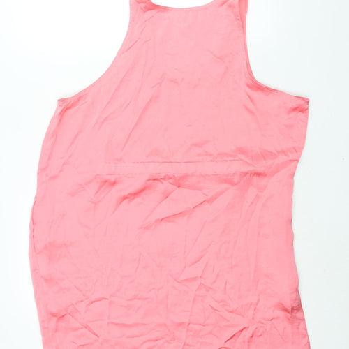 Cheap Monday Womens Pink Polyester Sheath Size S Scoop Neck Pullover