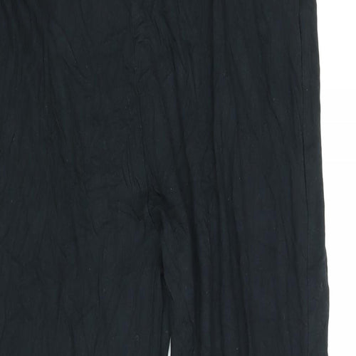 Pineapple Womens Black Viscose Jogger Trousers Size 16 L31 in Regular - Logo
