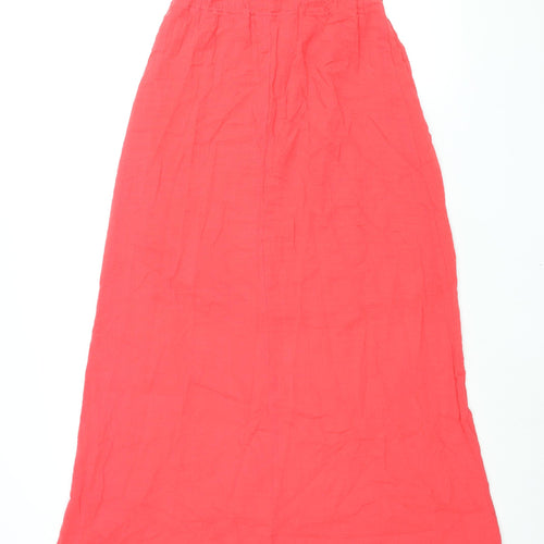 Jane Norman Womens Pink Polyester Maxi Size 8 Square Neck Pullover