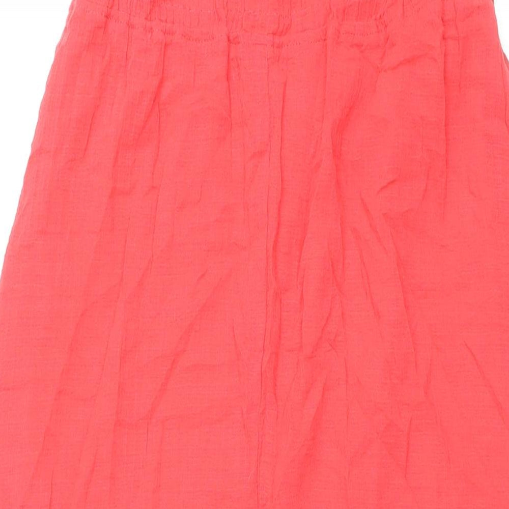 Jane Norman Womens Pink Polyester Maxi Size 8 Square Neck Pullover