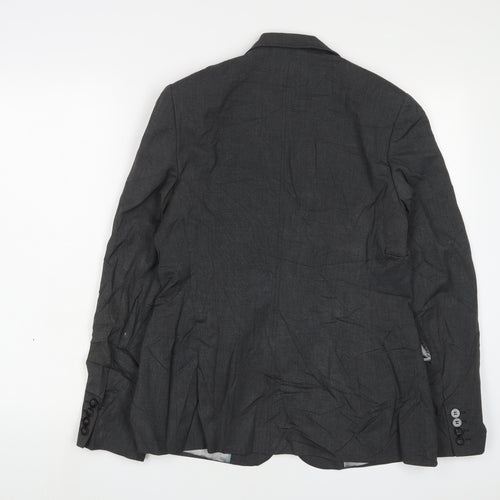 NEXT Womens Grey Jacket Blazer Size 12 Button
