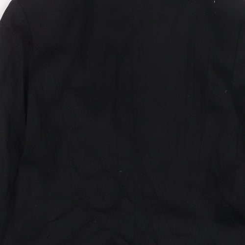 Therapy Womens Black Jacket Blazer Size 12 Button - Embroidered, Sequins