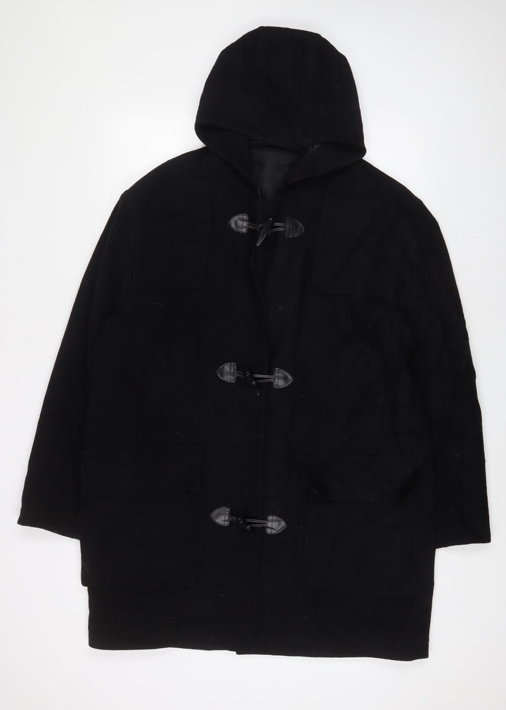 Burton Mens Black Jacket Size L Button - Pockets