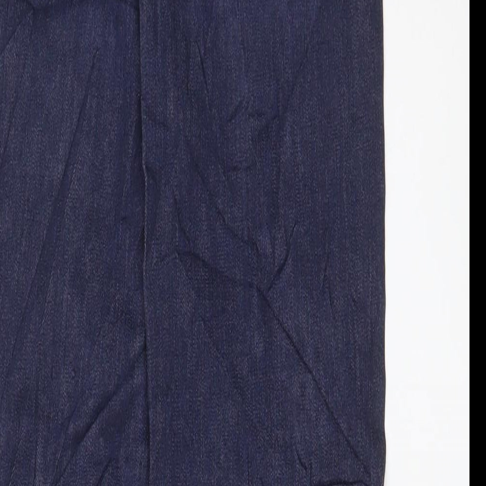 Marks and Spencer Womens Blue Cotton Straight Jeans Size 6 L29 in Regular Zip
