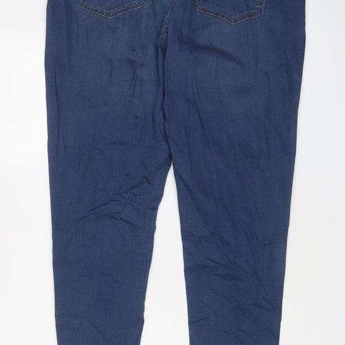 Marks and Spencer Womens Blue Cotton Jegging Jeans Size 18 L30 in Regular