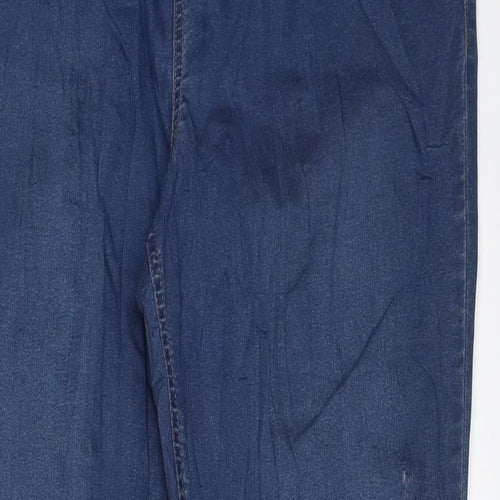 Marks and Spencer Womens Blue Cotton Jegging Jeans Size 18 L30 in Regular
