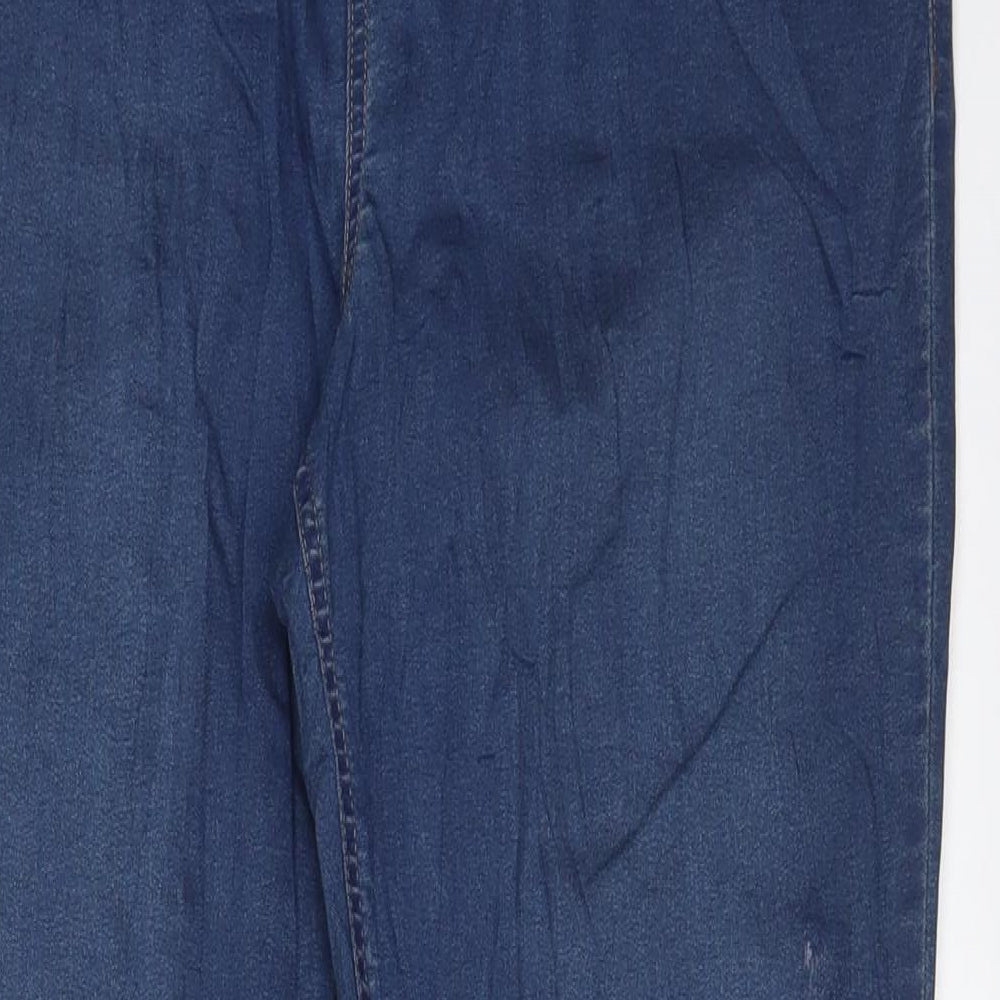 Marks and Spencer Womens Blue Cotton Jegging Jeans Size 18 L30 in Regular