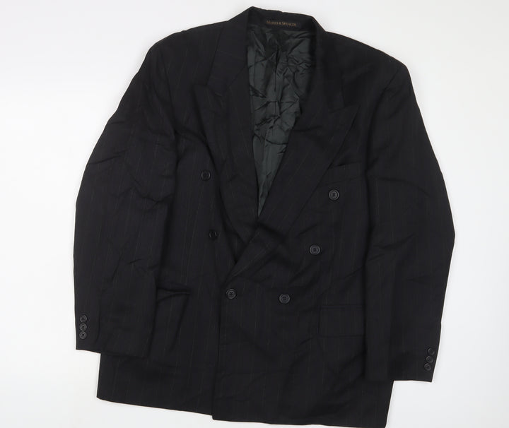 Marks and Spencer Mens Grey Polyester Jacket Suit Jacket Size 42 Regular