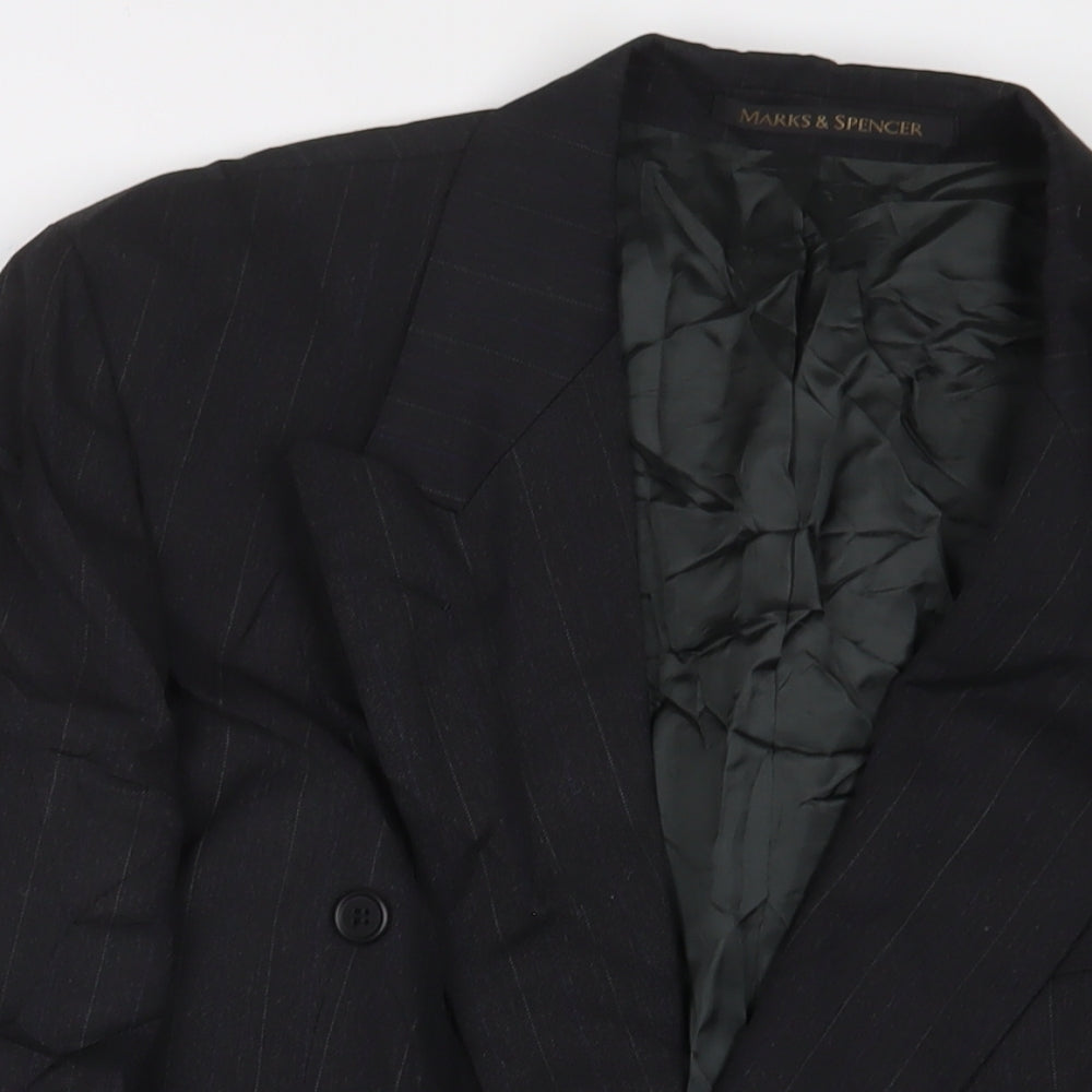 Marks and Spencer Mens Grey Polyester Jacket Suit Jacket Size 42 Regular