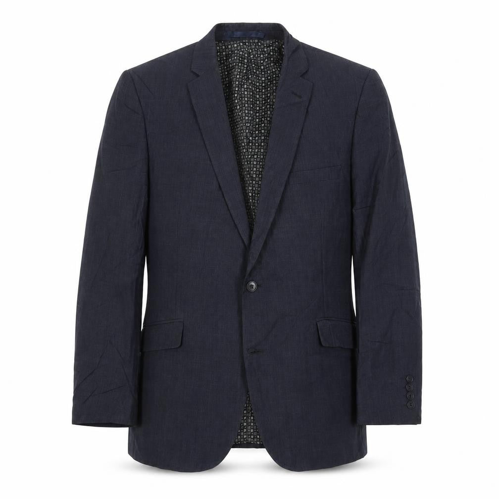 Racing Green Mens Blue Polyester Jacket Suit Jacket Size 44 Regular