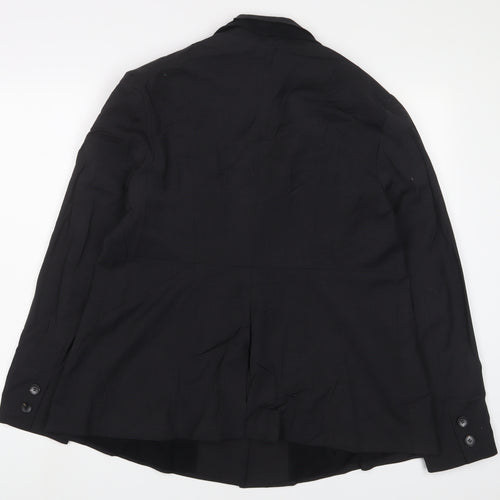 Seraphine Womens Black Jacket Blazer Size 16 Button