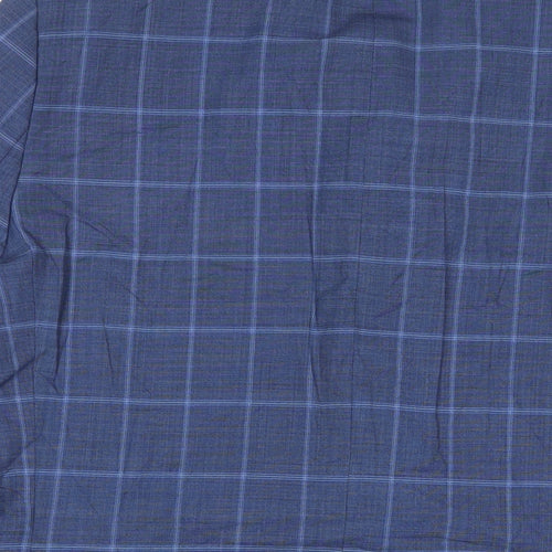 jimmy bee Mens Blue Plaid Wool Jacket Suit Jacket Size 40 Regular