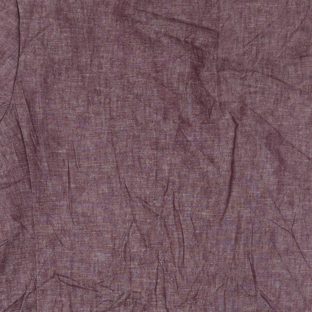 Marks and Spencer Mens Purple Linen Jacket Suit Jacket Size 48 Regular