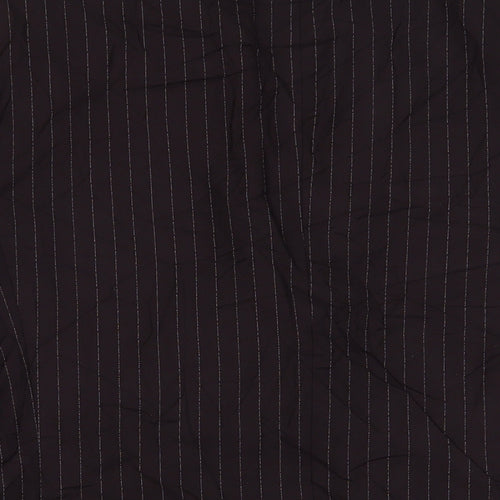 EDGERS Mens Brown Striped Polyester Jacket Suit Jacket Size 38 Regular