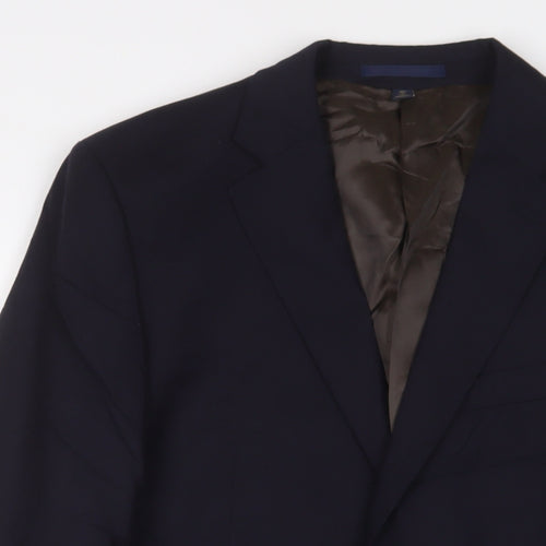 Marks and Spencer Mens Blue Wool Jacket Suit Jacket Size 40 Regular