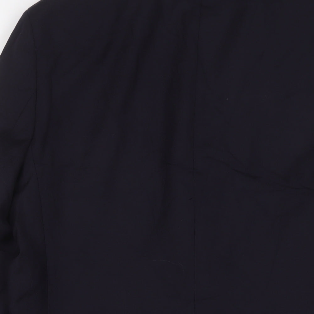Marks and Spencer Mens Blue Wool Jacket Suit Jacket Size 40 Regular