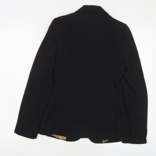 Wallis Womens Black Jacket Blazer Size 8 Button