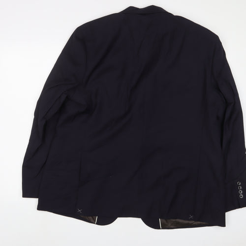 NEXT Mens Blue Wool Jacket Suit Jacket Size 48 Regular
