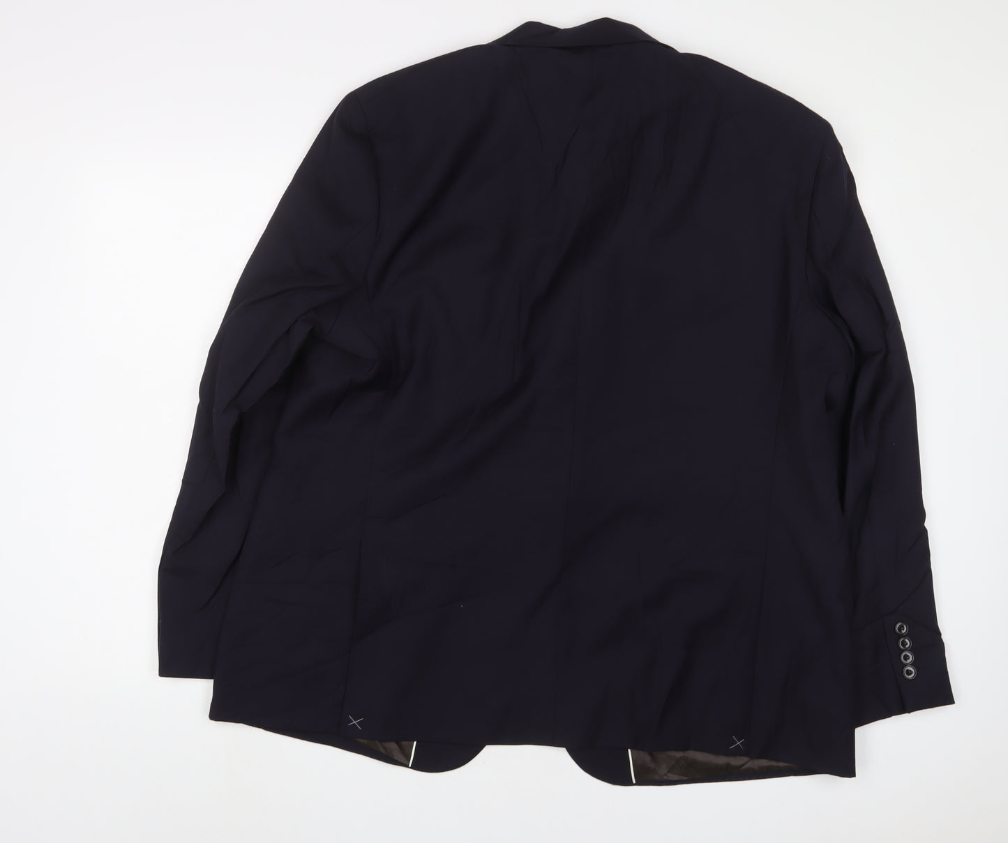 NEXT Mens Blue Wool Jacket Suit Jacket Size 48 Regular