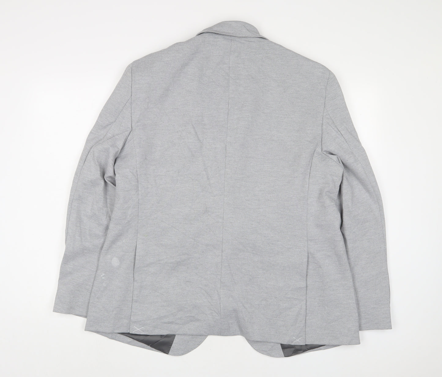 Marks and Spencer Mens Grey Polyamide Jacket Suit Jacket Size 44 Regular