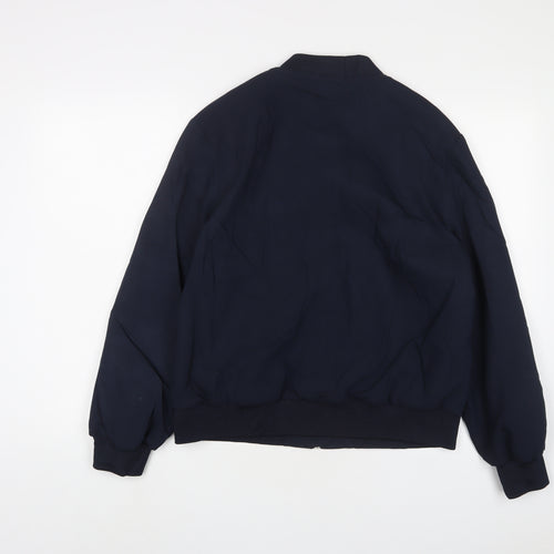 Marks and Spencer Womens Blue Bomber Jacket Jacket Size 12 Zip