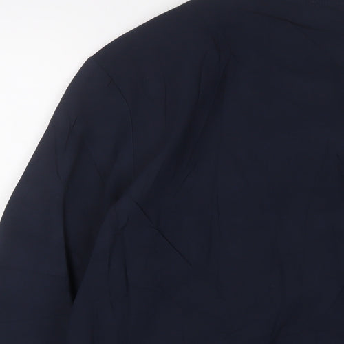 Marks and Spencer Womens Blue Bomber Jacket Jacket Size 12 Zip