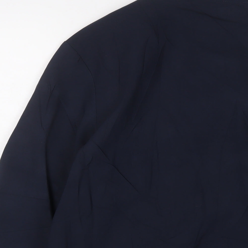 Marks and Spencer Womens Blue Bomber Jacket Jacket Size 12 Zip