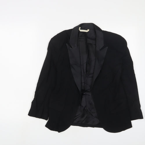 Topshop Womens Black Jacket Blazer Size 8 - Open