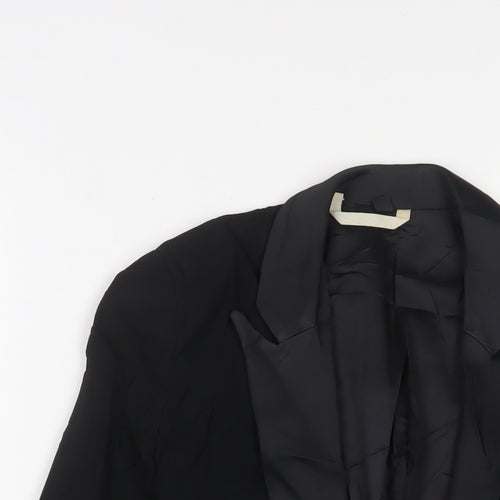 Topshop Womens Black Jacket Blazer Size 8 - Open