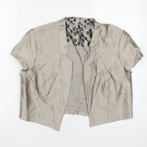 Roman Womens Beige Jacket Blazer Size 16 - Open