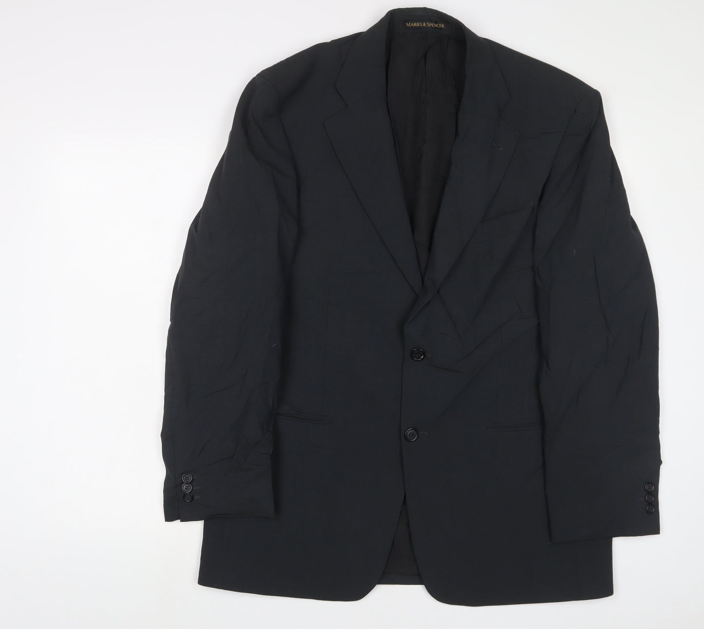 Marks and Spencer Mens Grey Wool Jacket Suit Jacket Size 40 Regular