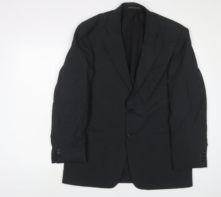 Marks and Spencer Mens Grey Wool Jacket Suit Jacket Size 40 Regular
