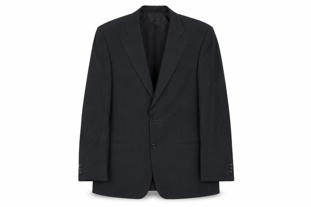 Front view of Marks & Spencer men’s grey wool jacket suit jacket, size 40, regular