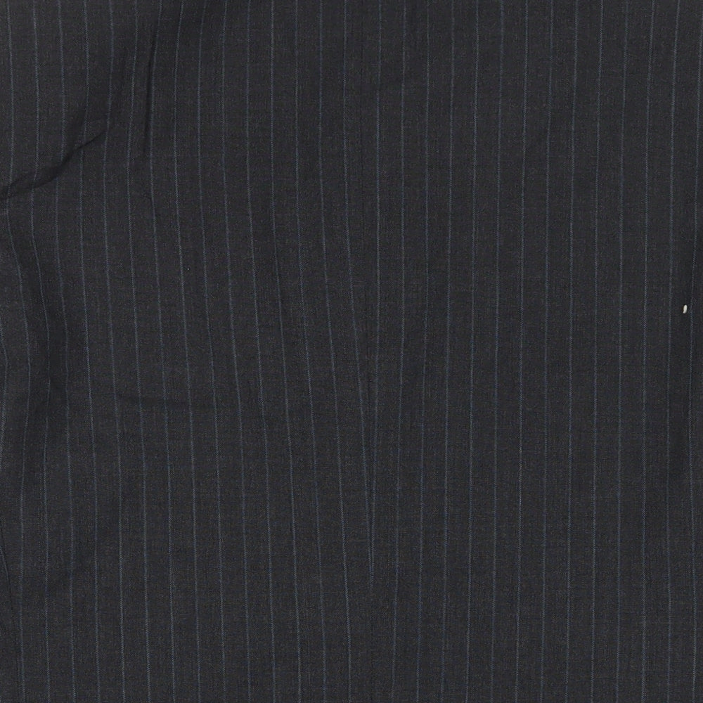 Marks and Spencer Mens Grey Striped Wool Jacket Suit Jacket Size 40 Regular